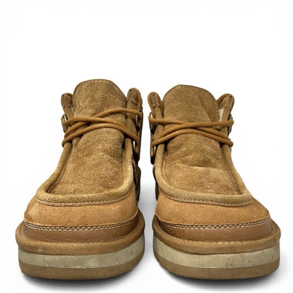 UGG Hayden Moc Chukka Boots Mens‎ 11 Chestnut Suede Shearling Lined Warm 1158276